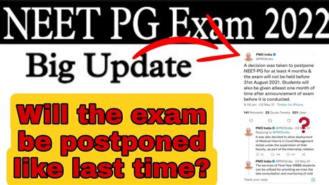 Neet Pg Postponed Neet Pg Postponement News Neet Pg