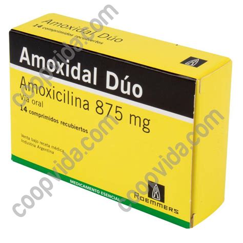 Amoxidal Duo Mg Comprimidos Drogueria Coopvida