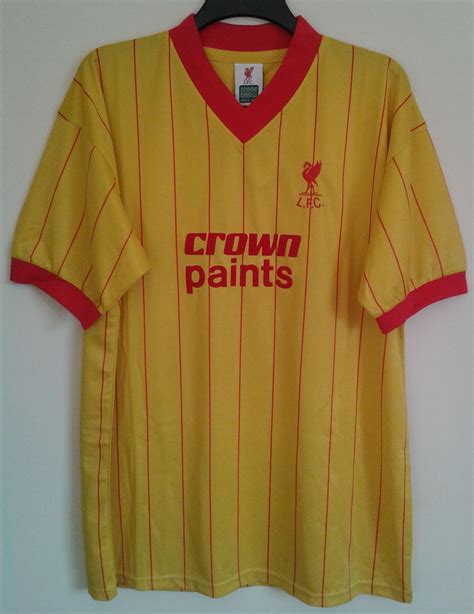 Liverpool Retro Replicas Football Shirt Sponsored By Crown