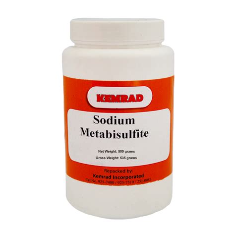 Sodium Metabisulfite Food Grade Net Weight 500 Grams Shopee Philippines