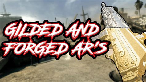 Call Of Duty Modern Warfare I Unlocked Gilded And Forged Ar S