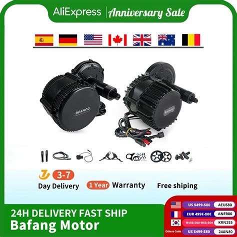 Bafang Mid Drive Motor Kit For Electric Bicycle Bbshd Bbs 1000w 750w