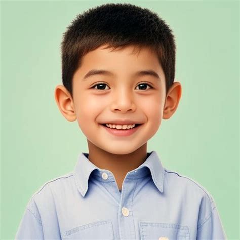 Premium Ai Image Cute Boy Ai Generated Image Portrait Profile