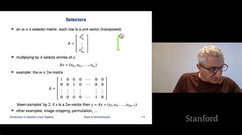 Stanford Engr Introduction To Applied Linear Algebra