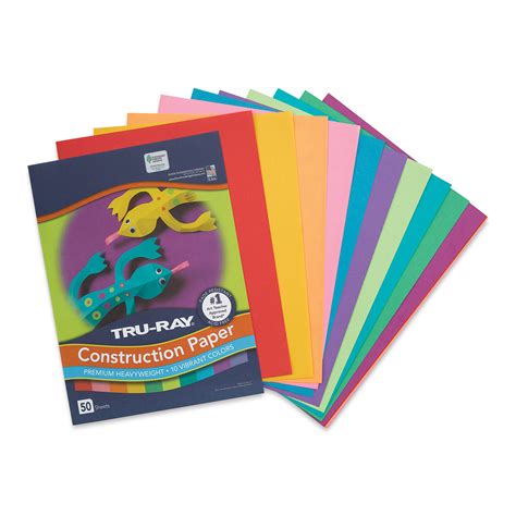 Pacon Tru Ray Construction Paper 9 X 12 Assorted Brights 50 Sheets Blick Art Materials