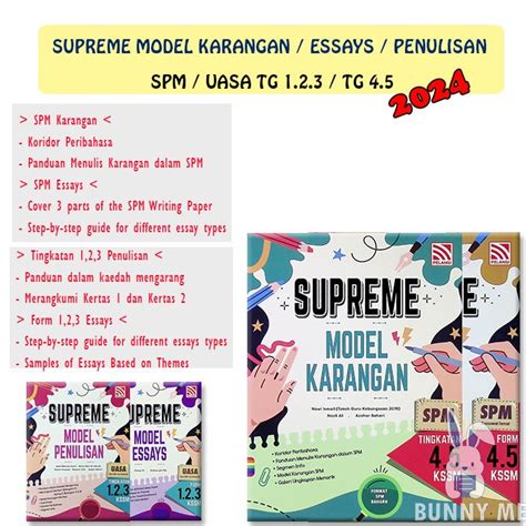 BUNNY 2024 BUKU RUJUKAN SUPREME MODEL ESSAYS PENULISAN KARANGAN