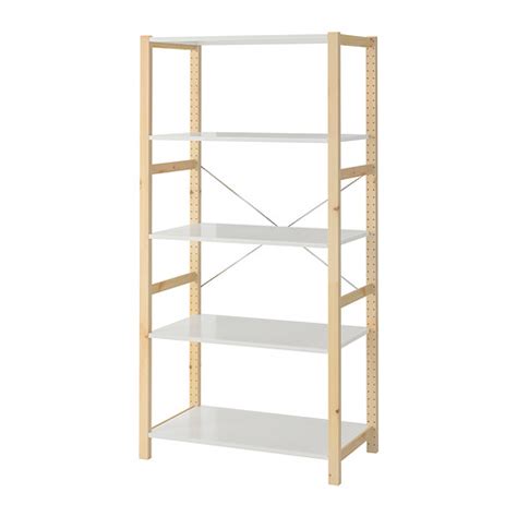 IVAR стеллаж сосна/металлический белый | IKEA Latvija