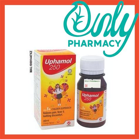 Uphamol Syrup 250mg 60ml Or 100ml Uphamol 250mg Suspension Paracetamol