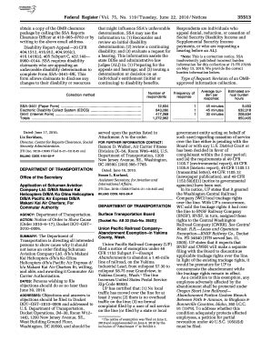 Fillable Online Gpo 75 FR 35513 Application Of Schuman Aviation