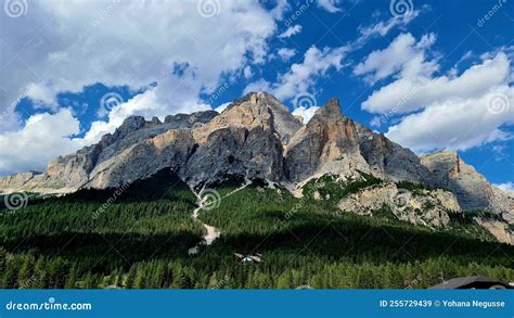 The Italian Dolomites Behind the Small Villages Stock Image - Image of ...