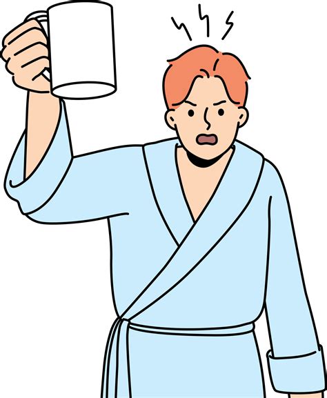 Free Furious man in bathrobe scream at neighbors 21476665 PNG with