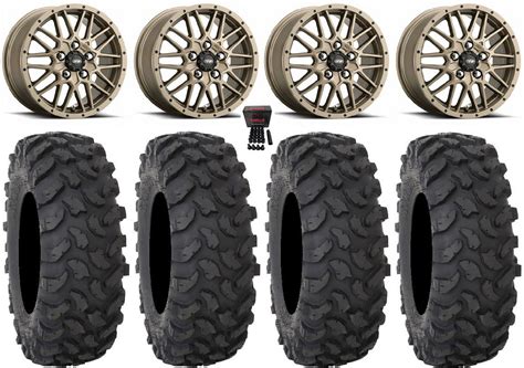 ITP Hurricane 15 Wheels Bronze 32 XTR370 Tires Polaris RZR Turbo R