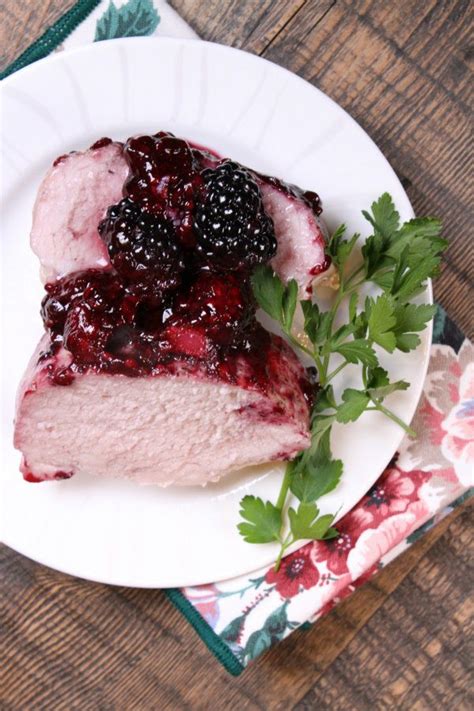 Roasted Pork With Blackberry Sauce Recipe Girl