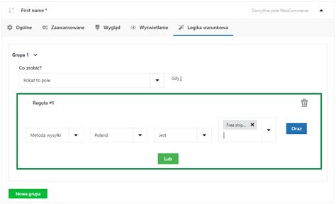 Logika Warunkowa We Wtyczce Flexible Checkout Fields WP Desk