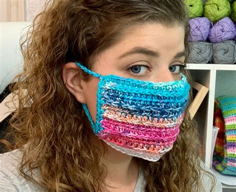 DIY Face Mask to Crochet | AllFreeCrochet.com