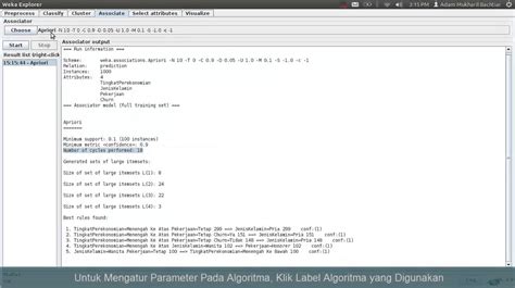 Data Mining Association Rule Menggunakan Weka Youtube