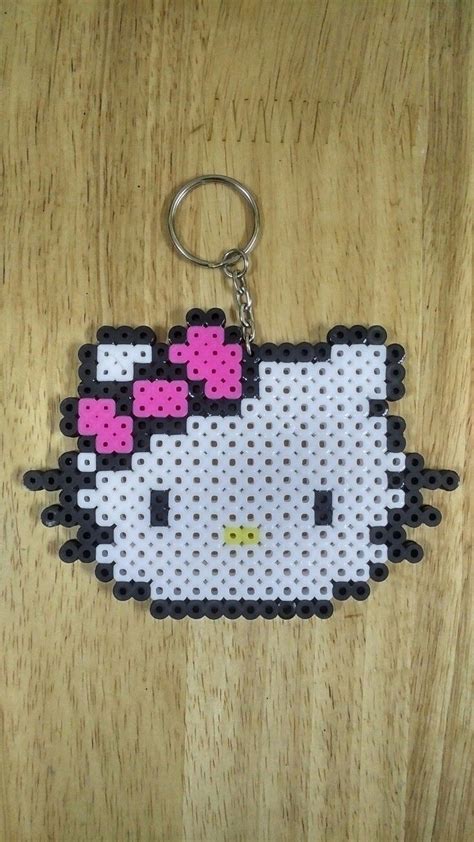 Hello Kitty Perler Beads Hello Kitty Keychain Easy Perler Beads Ideas Pearl Beads Pattern