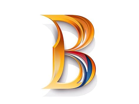 Premium Photo Letter B In Logo Style Badge Simple 2d Design