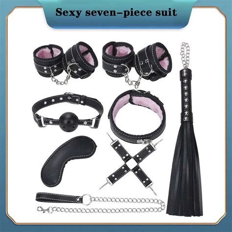 Adult Handcuffs Whip Kit Bondage Set Sex Toy For Couple Sm Adult