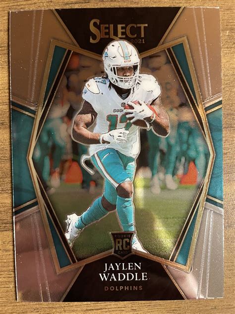 Select Jaylen Waddle Rookie Premier Level Dolphins Rc Ebay