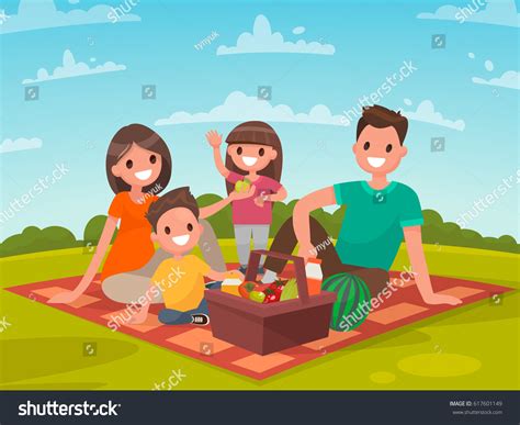 13,600 Family Picnic Stock Vectors, Images & Vector Art | Shutterstock