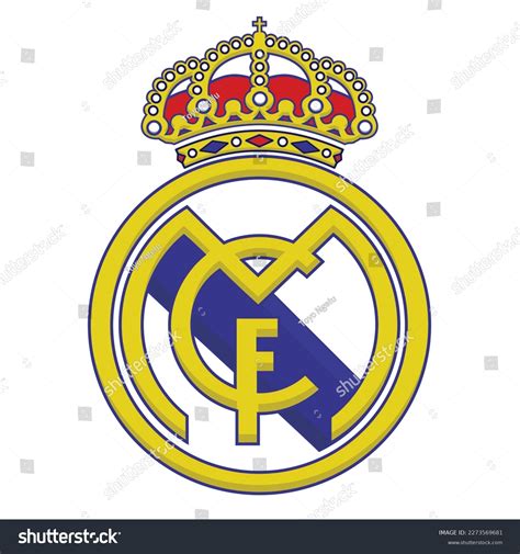 Real Madrid Logo Symbol Icon Template Stock Vector Royalty Free