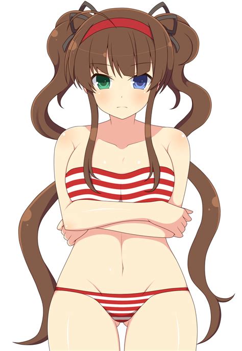 Rule Girls Ahoge Ass Visible Through Thighs Bikini Brown Hair