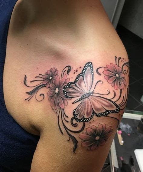 Flowers Tattoo Wrist Butterfly Super Ideas Shoulder Tattoos For