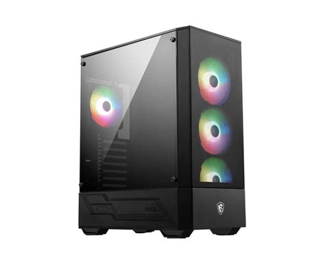 Compra Gabinete MSI ARGB Midi Tower Sin Fuente Negro MAG FORGE 112R