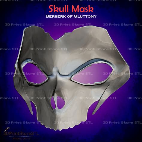 3d File Skull Mask Cosplay Berserk Of Gluttony Stl File 3d Print Model 💀 ・3d Print Model To