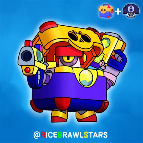 Mega Box Darryl Fanart R Brawlstars