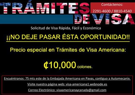 Trámites de visa americana económicos en San José Otros Servicios