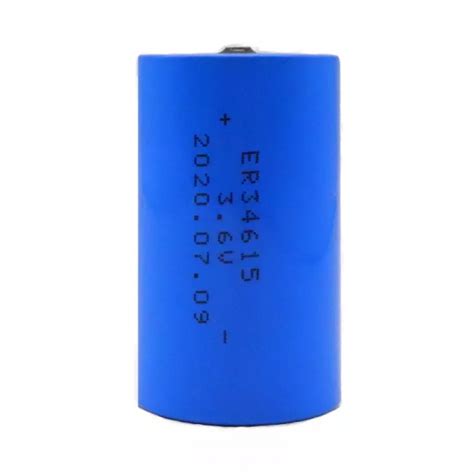 Baterai Lithium LiSOCl2 ER34615 3 6V 19000mAh 19Ah D Size Battery