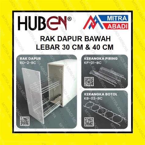 Jual Rak Dapur 2 Susun Huben 30 40 Cm Kerangka Piring Botol Stainless