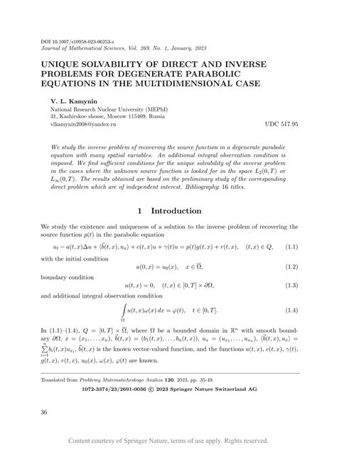 Unique Solvability Of Direct And Inverse Problems For Degenerate