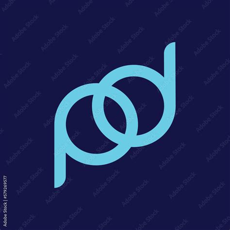 PD Logo Design for Minimalist Branding Logo Design Stock Vector | Adobe ...