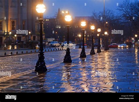 Victorian Street Lamp At Night
