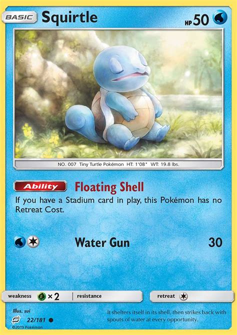 Squirtle 22 Team Up 2019 Pokemon Card