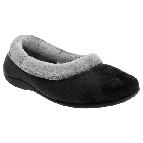 Sleepers Womens/Ladies Julia Memory Foam Collar Slippers | eBay