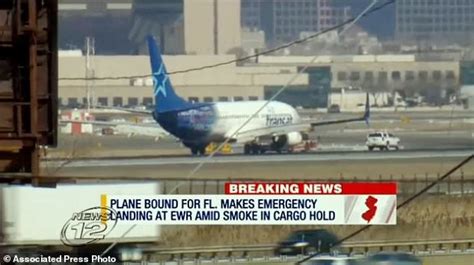 Jet Is Forced To Make An Emergency Landing At Newark Airport After