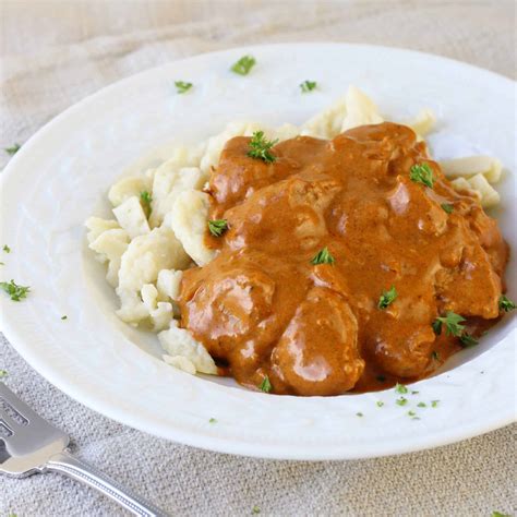 Hungarian Chicken Paprikas With Homemade Spaetzle