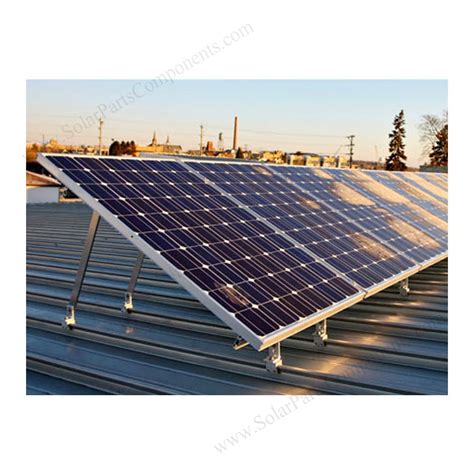 Adjustable Tilt Solar Mounting For Metal Sandwich Roof Top