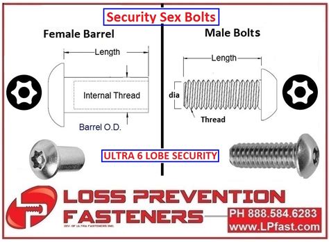 Torx® Pin Barrel Nuts Loss Prevention Fasteners