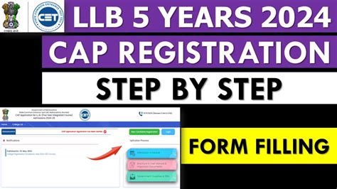 Mh Law Cet Yrs Cap Registration Form Filling Process Law