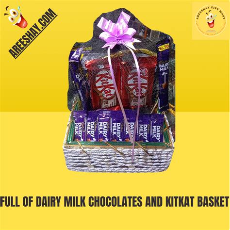 Full Of Dairy Milk Chocolates And Kitkat Basket Send Ts To