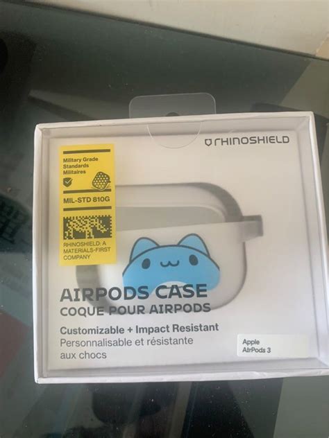 犀牛盾 RhinoShield AirPod 3 case 貓貓蟲咖波 Bugcat Capoo 手提電話 電話及其他裝置配件 手機套及