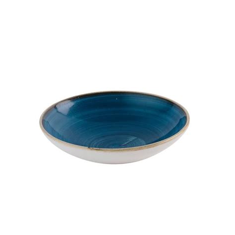 Churchill Stonecast Java Blue Coupe Bowl Inch Cm