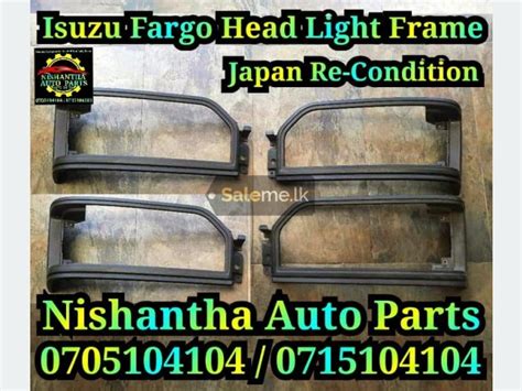 Auto Parts Accessories Isuzu Fargo Head Light Frame In Colombo