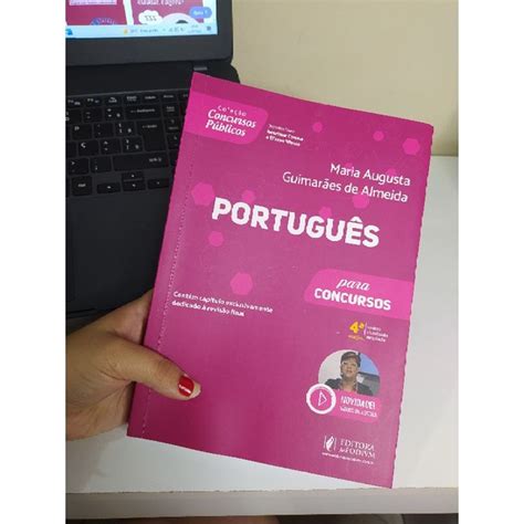 Livro de Português para concursos Prof Maria Augusta semi novo