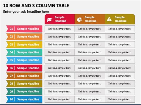 Column Row Table Powerpoint Template And Google Slides